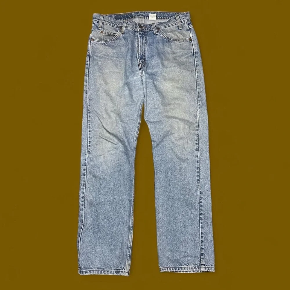 Levi’s 505 Vintage Orange tab Light Wash Jeans